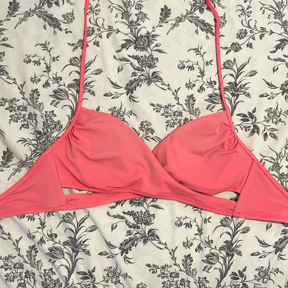 Neon vibrant pink Victoria’s Secret swimsuit top bikini